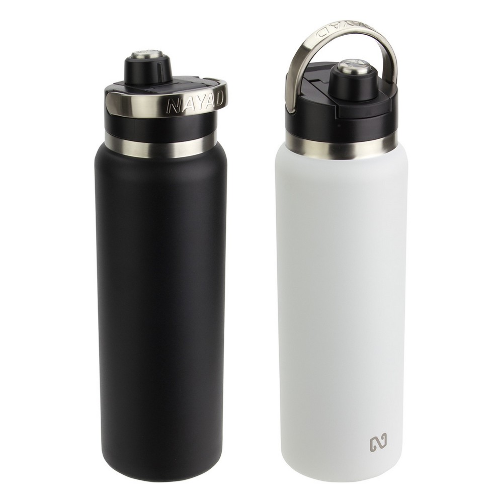 NAYAD® Traveler 40 oz Stainless Double-wall Bottle with Twist-Top Spout