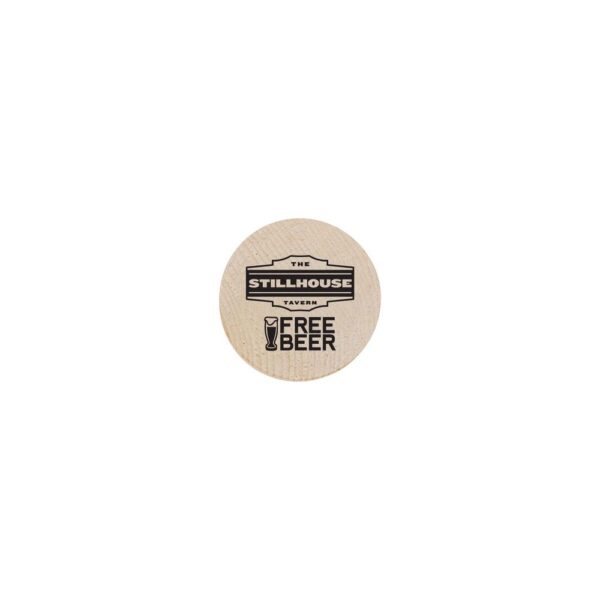 Wooden Nickel - 1 Side Imprint Only
