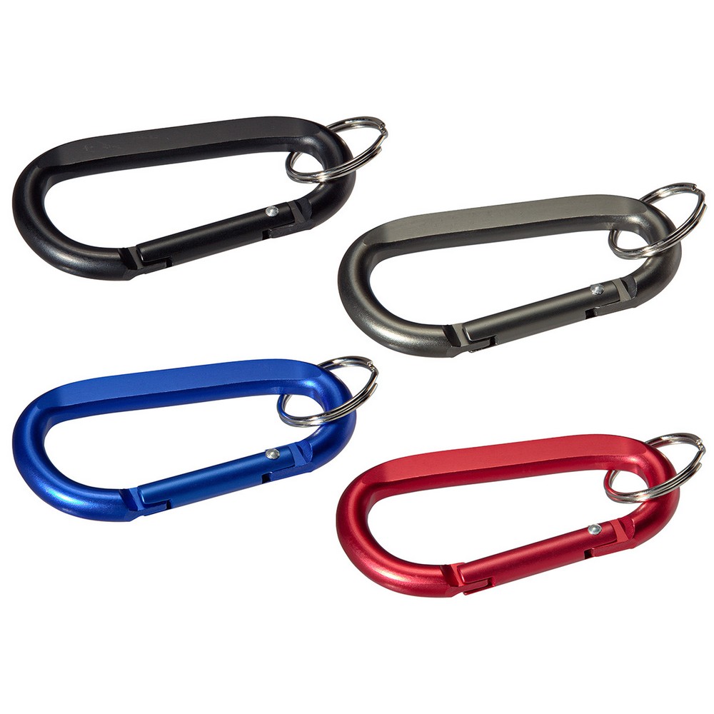 Aluminum Carabiner with Key Ring