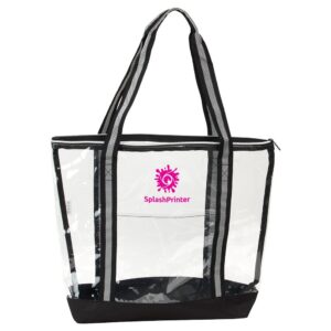 Diamond Clear TPU Zippered Tote