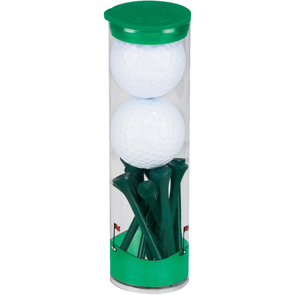 2 Ball Tall Tube with Wilson Chaos Golf Balls