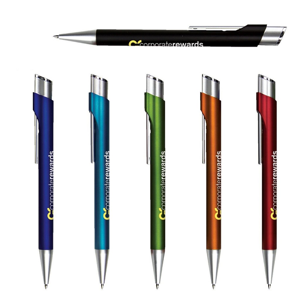 Pinncorporate Metallic Pen w/ Silver Accents