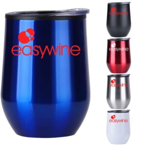 12 oz Stainless Wine Tumbler w/ Plastic Liner