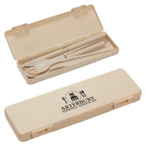 6-in-1 Portable Wheatstraw Tableware Set