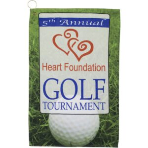 1625 Full Color Golf Towel includes Hook/Grommet