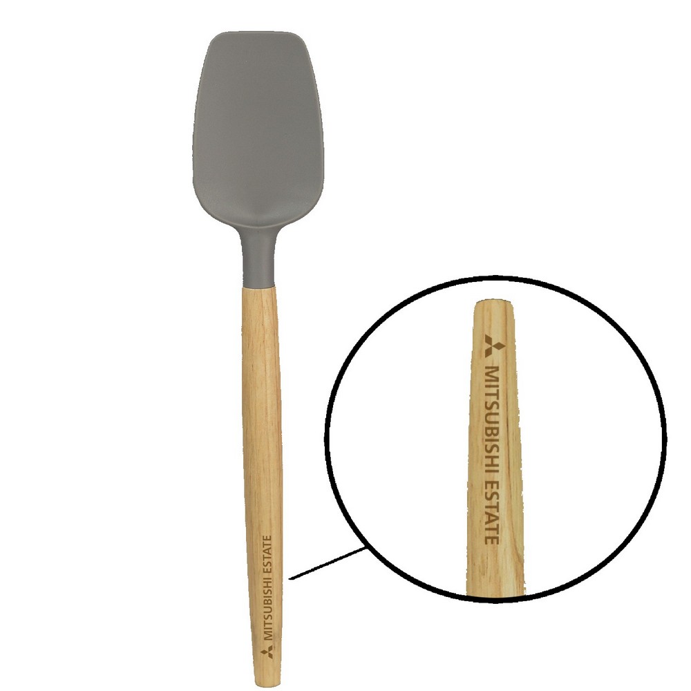 Stir Silicone Spatula W/ Wooden Handle