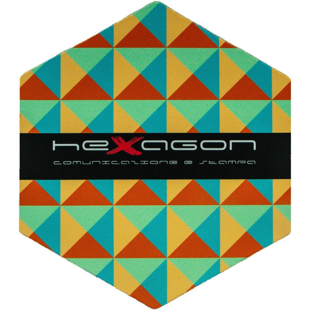 Hexagon Shape Soft Mouse Pad 7.38"x 8.52"x 0.125"