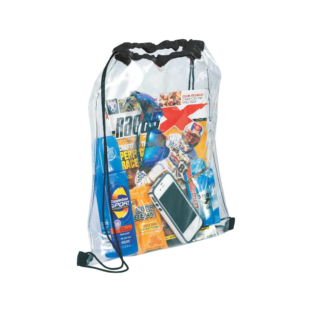 Rally Clear Drawstring Bag
