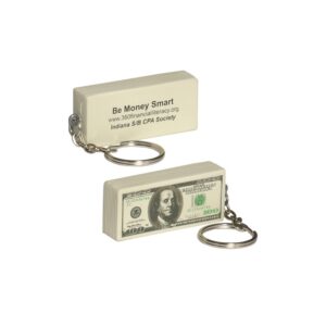 $100 Bill Stress Reliever Key Chain