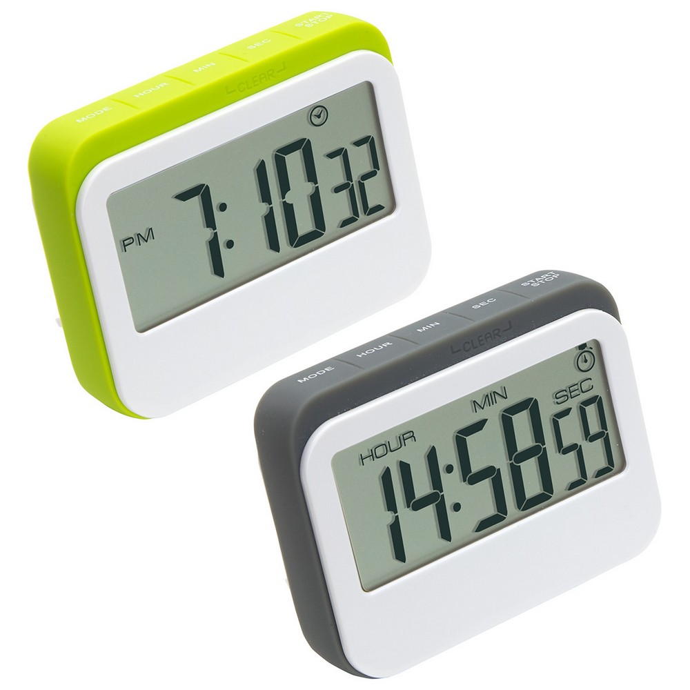 Soft Touch Widescreen Kitchen Timer/Clock