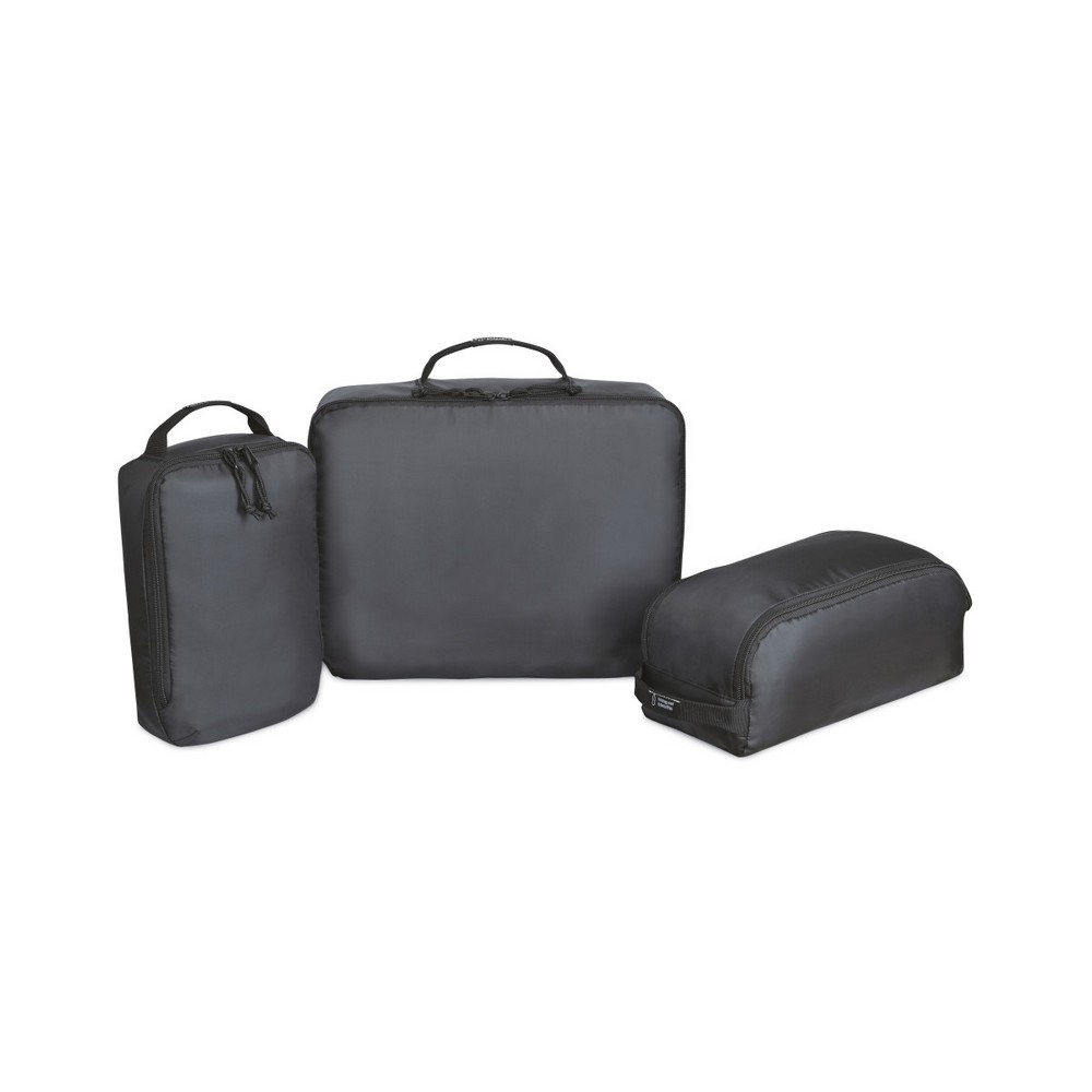 Renew rPET 3 Piece Packing Cube Set - Black