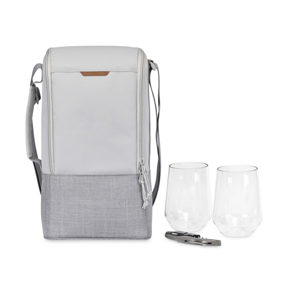 Parkview Insulated Wine-to-Go Carry Tote - Greystone