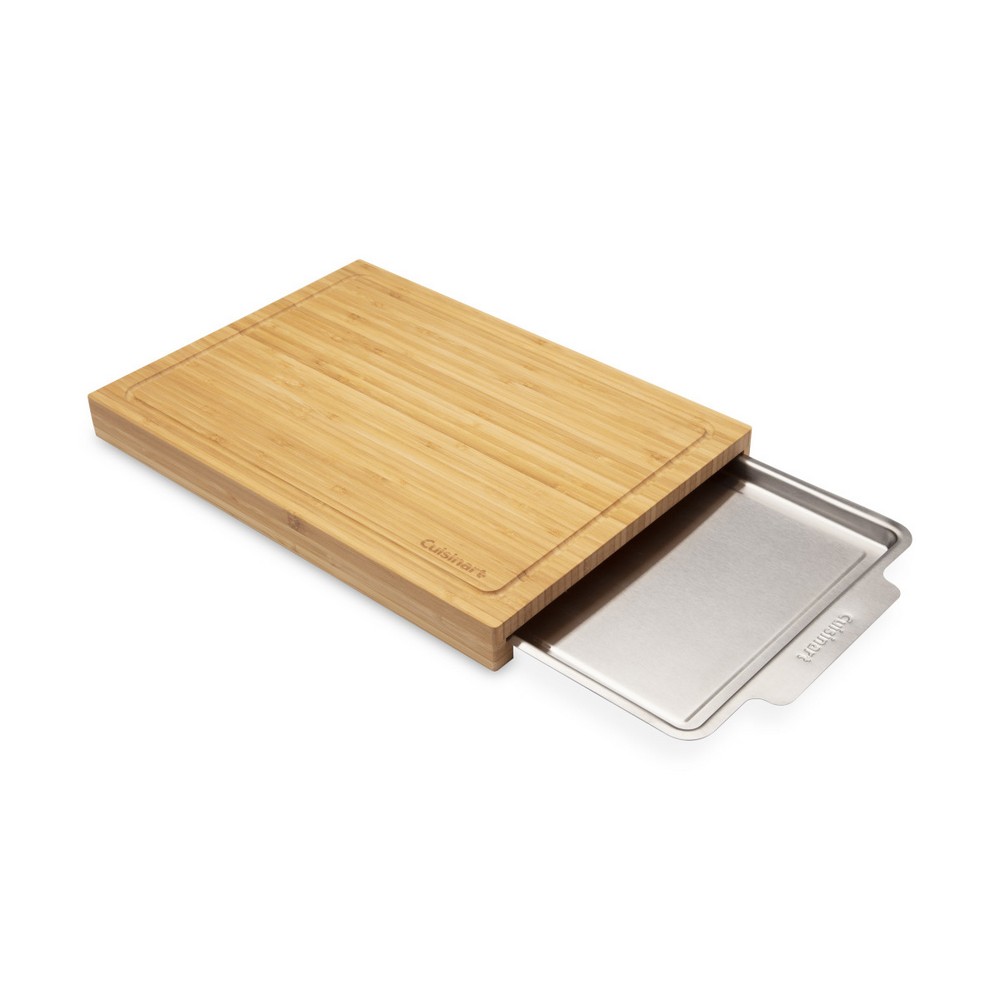 Cuisinart Bamboo Cutting Board With Hidden Tray - Bamboo
