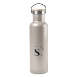 Aviana™ Metallics Double Wall Stainless Steel Wine Bottle - 25 Oz. - Champagne