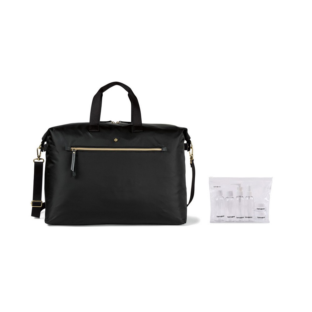 Samsonite Mobile Solution Classic Duffel and 6 Piece Travel Bottle Set - Black