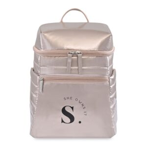Aviana™ Metallics Mini Backpack Cooler - Champagne