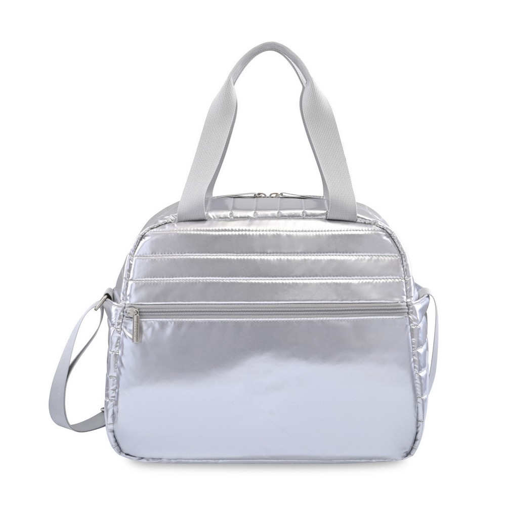 Aviana™ Metallics Duffel Cooler - Metallic Silver