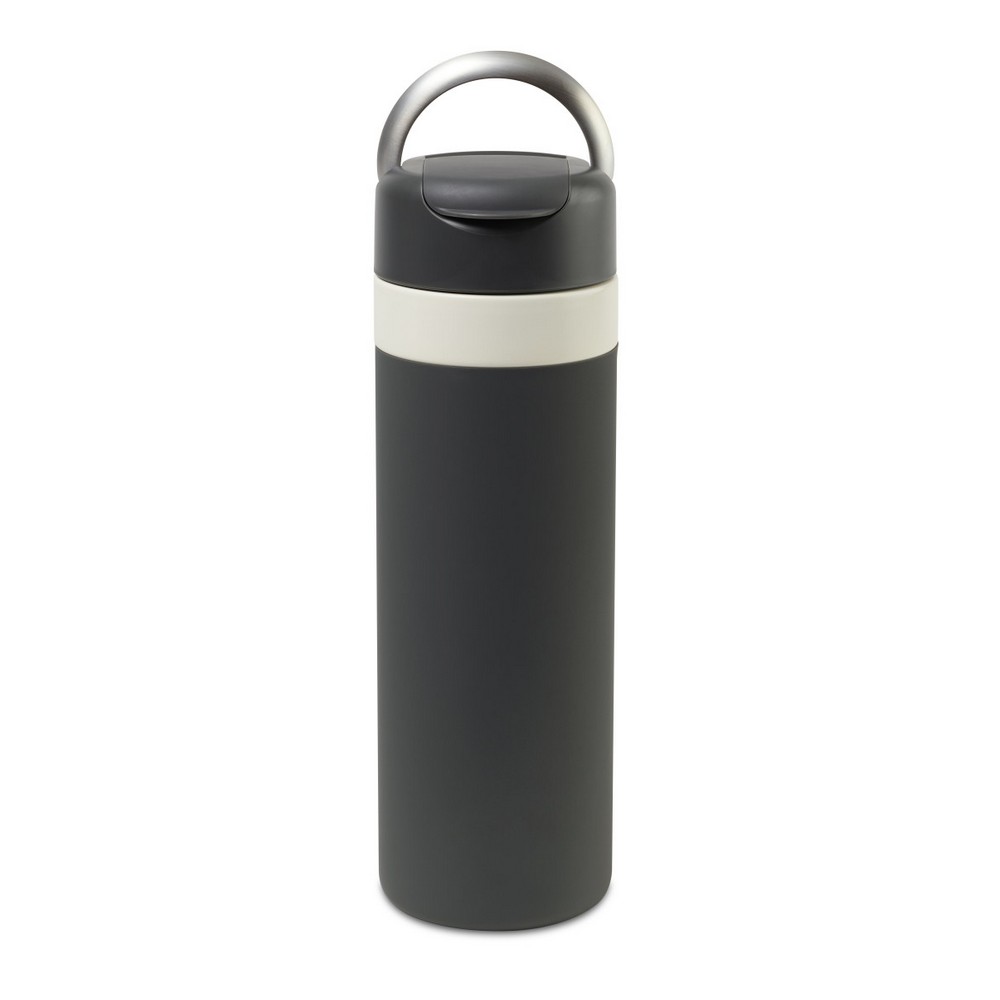 W&P Drink Through Insulated Ceramic Bottle -20 oz - Charcoal