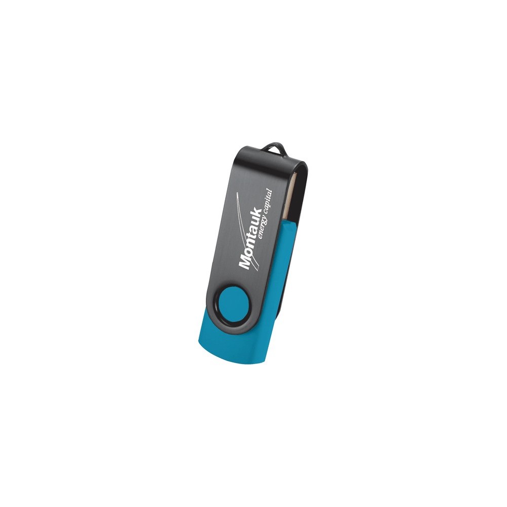 Rotate Black Clip Flash Drive 4 Gb