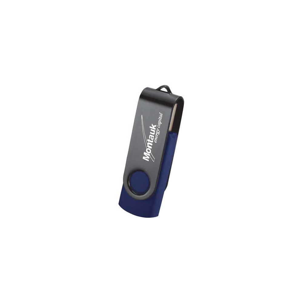 Rotate Black Clip Flash Drive 4 Gb