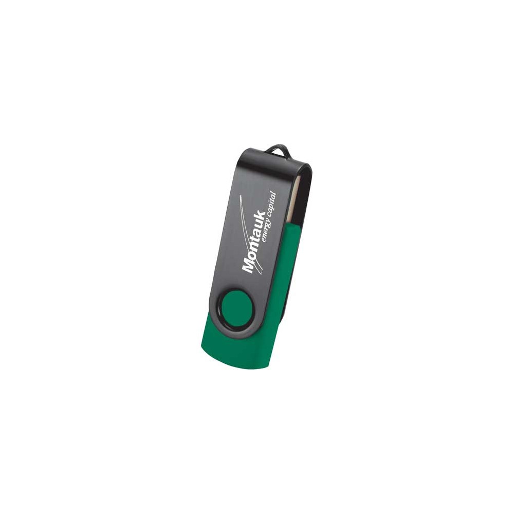 Rotate Black Clip Flash Drive 4 Gb