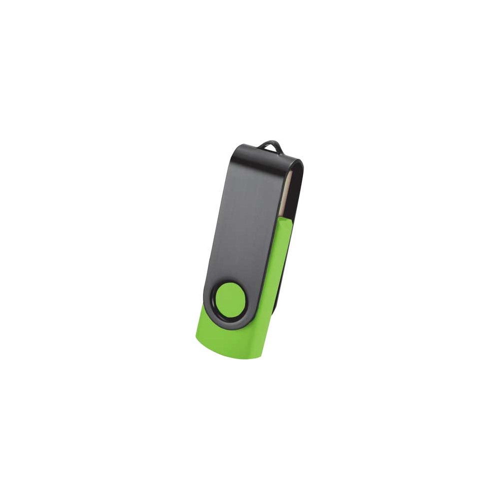 Rotate Black Clip Flash Drive 4 Gb