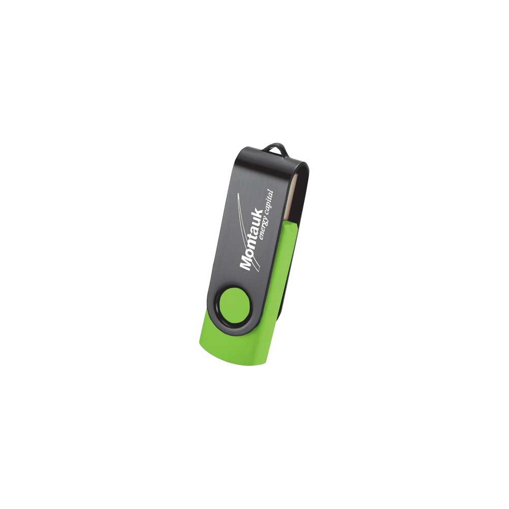 Rotate Black Clip Flash Drive 4 Gb