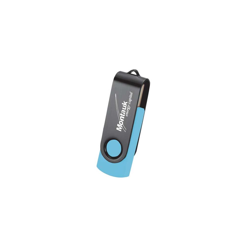 Rotate Black Clip Flash Drive 4 Gb
