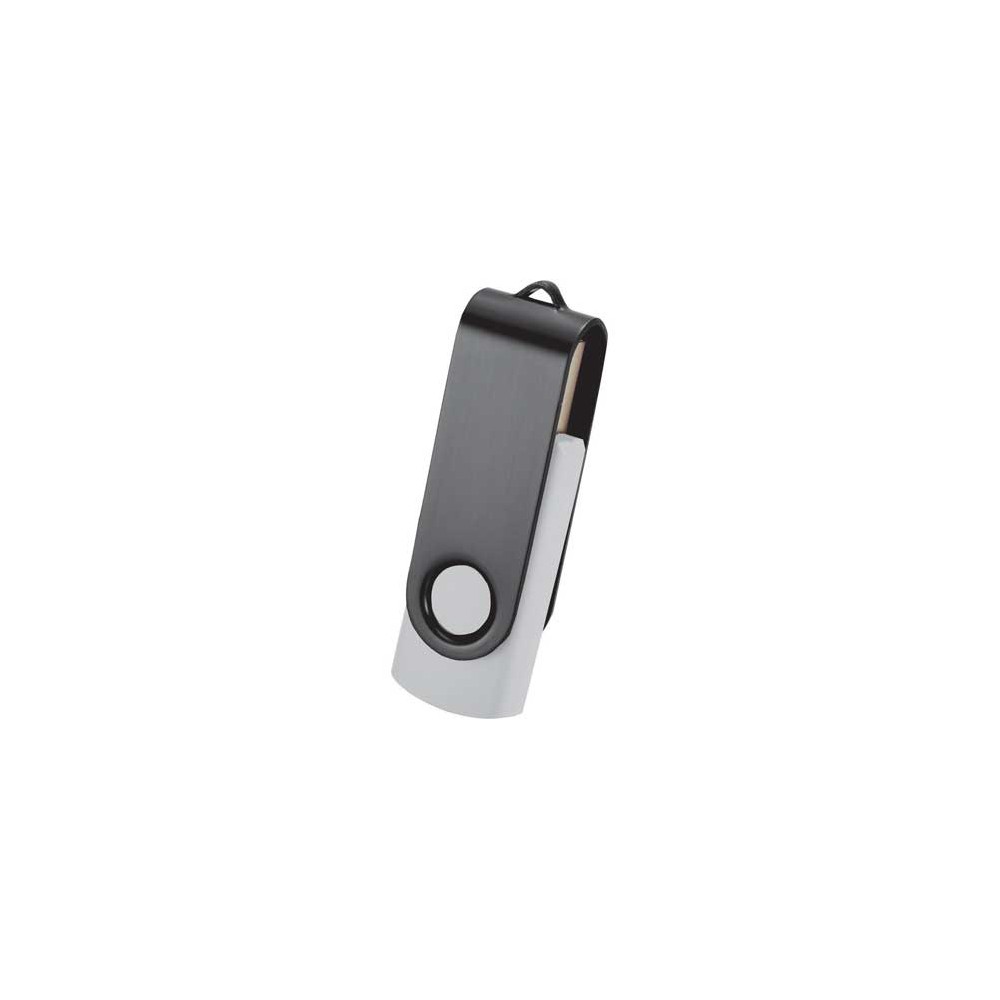 Rotate Black Clip Flash Drive 4 Gb