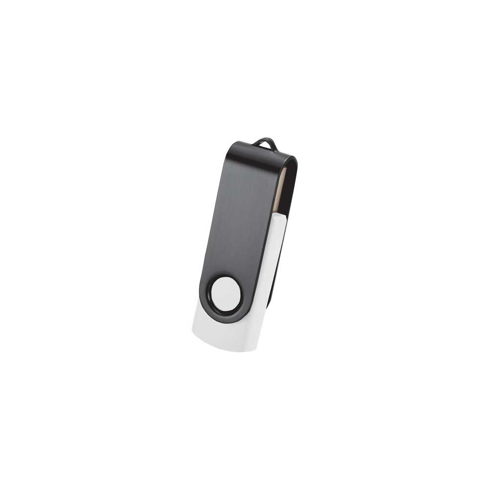 Rotate Black Clip Flash Drive 4 Gb