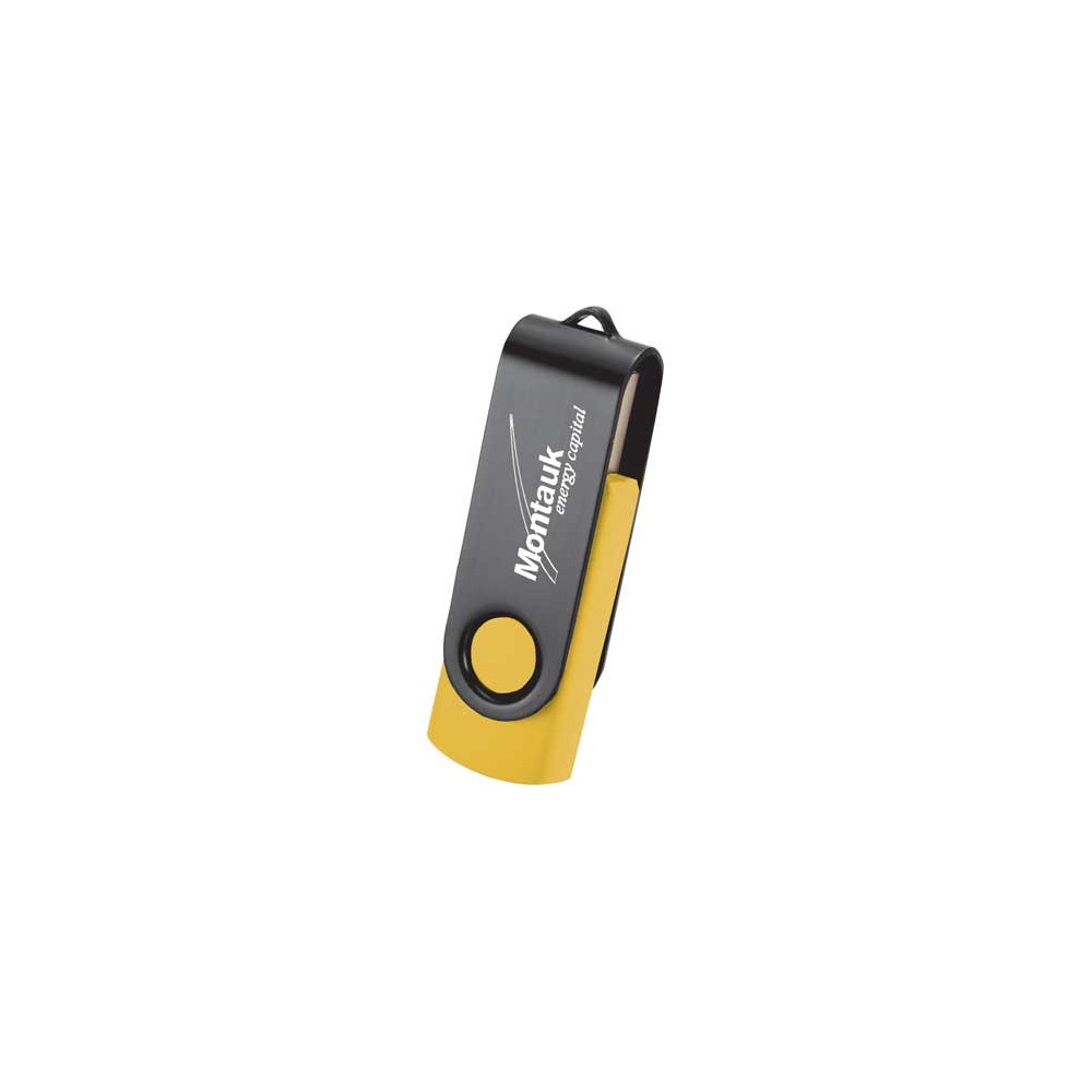 Rotate Black Clip Flash Drive 4 Gb