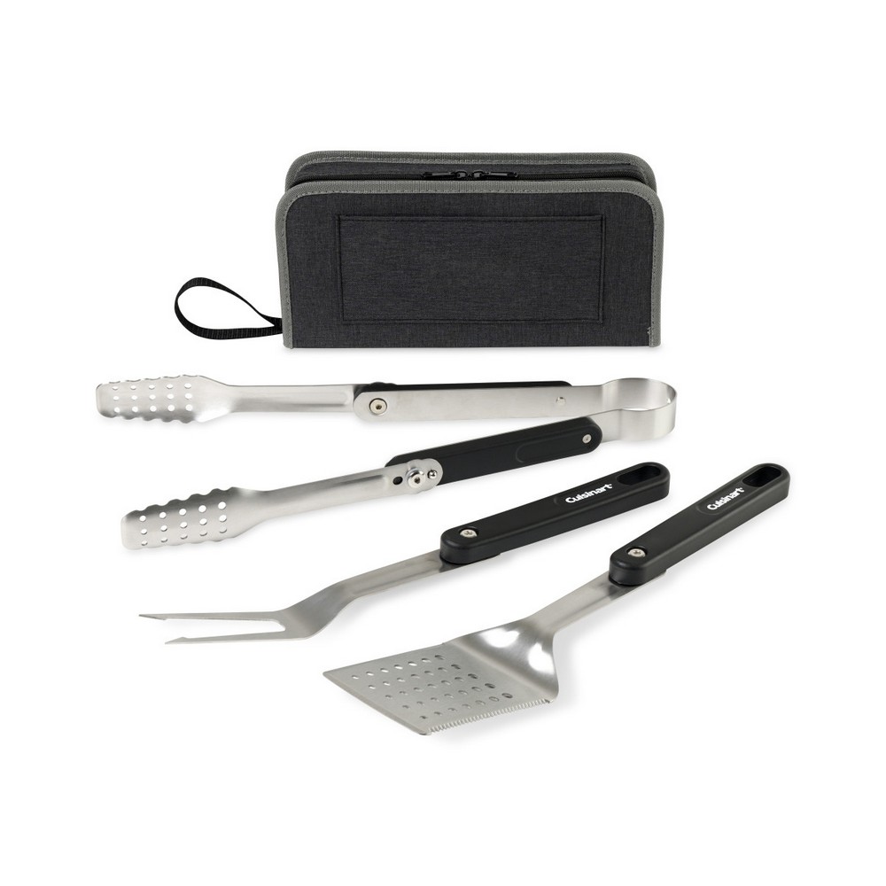 Cuisinart Outdoors® 4-Piece Folding Grill Tool Set - Charcoal