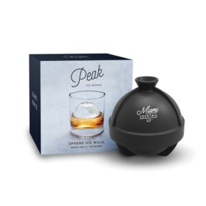 W&P Peak Single Sphere Ice Mold - Charcoal
