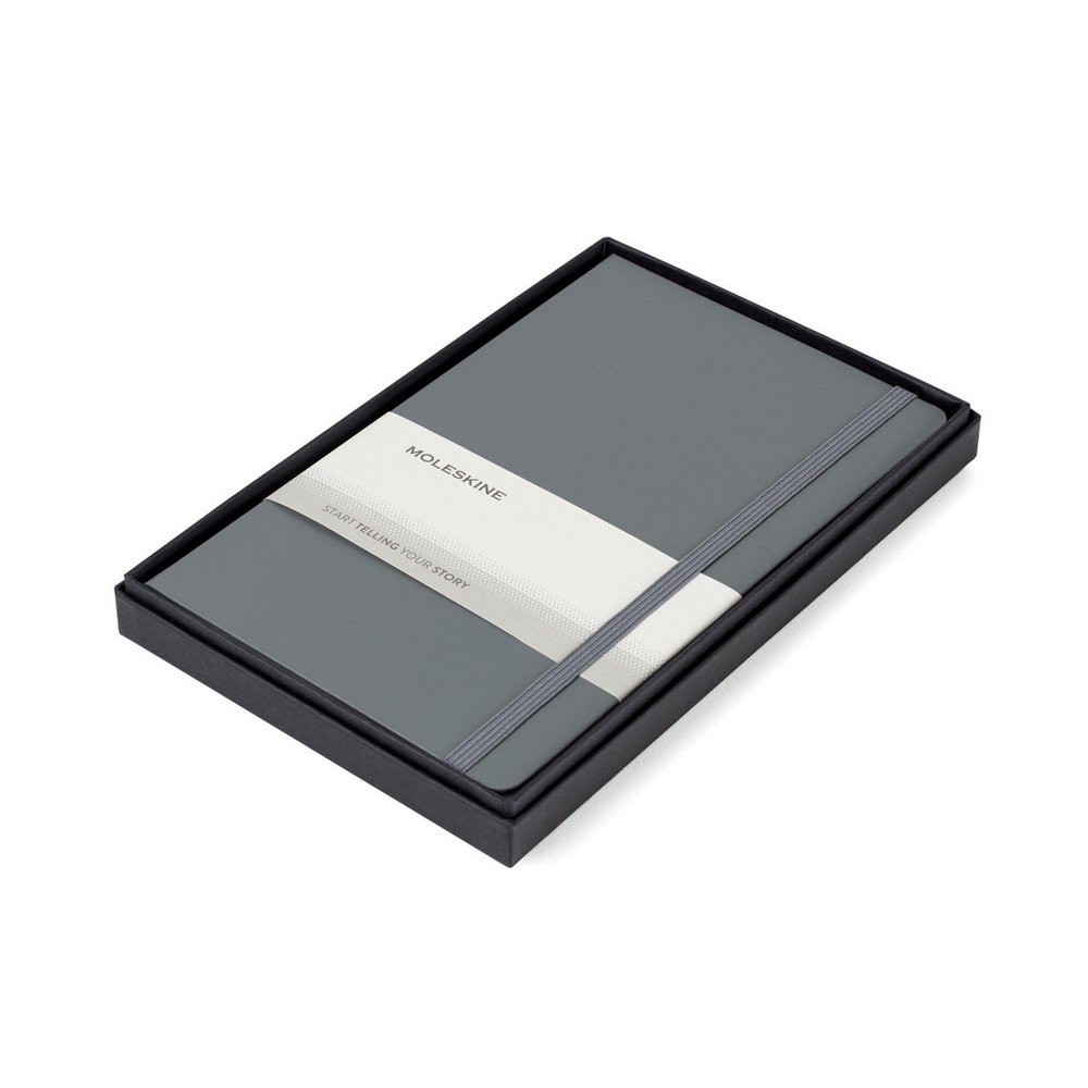 Moleskine® Large Notebook Gift Set - Slate Grey