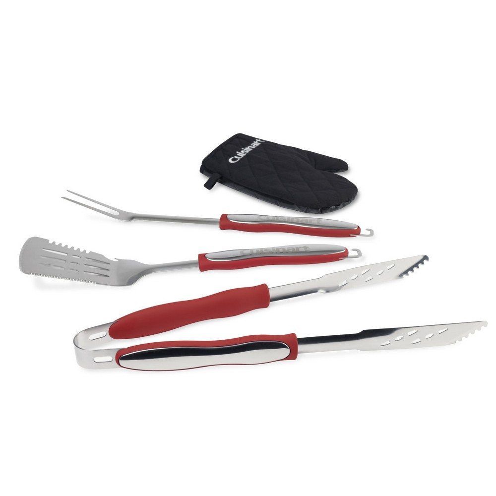 Cuisinart Outdoor® 4-Piece Grill Tool Set - Red