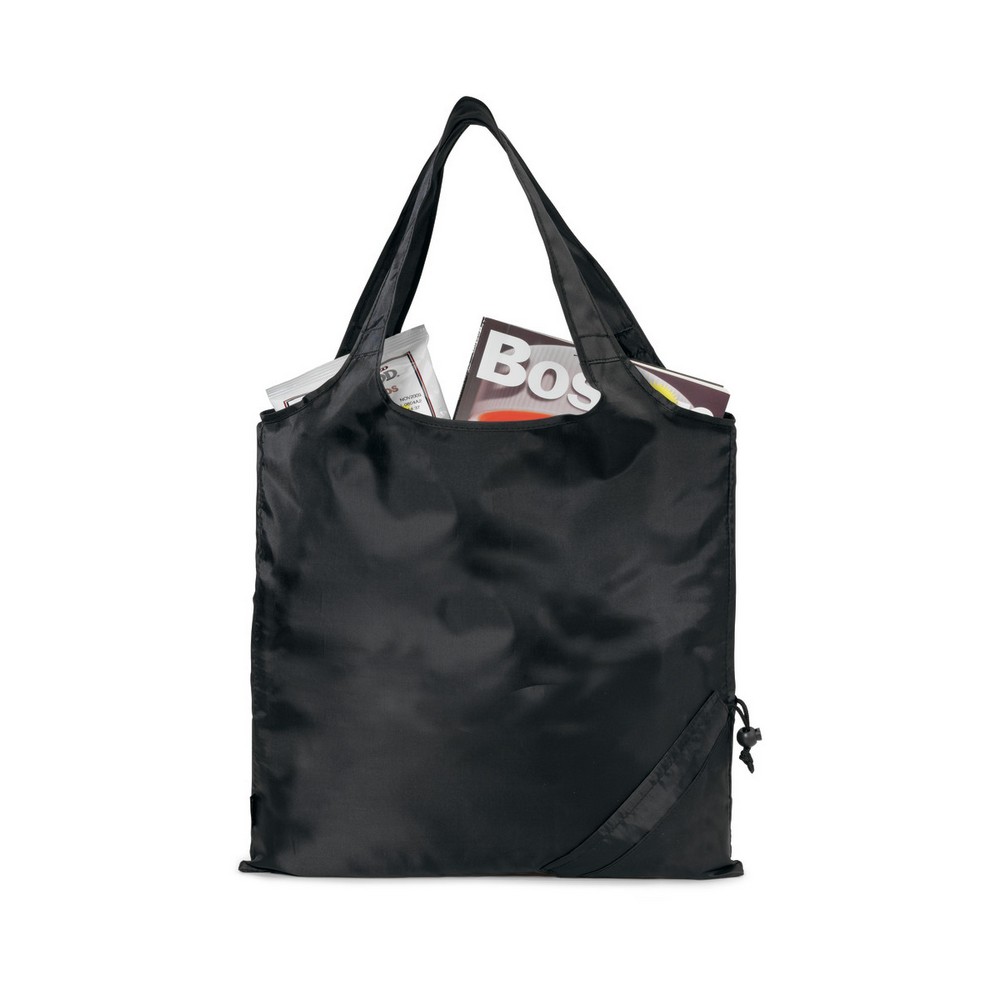 Latitudes Foldaway Shopper - Black
