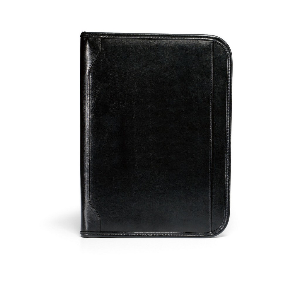 Vintage Leather Padfolio - Black