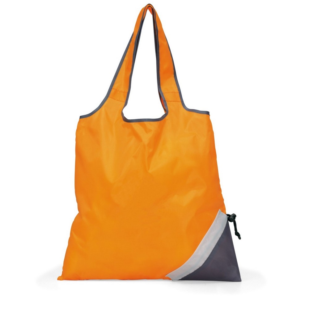 Latitudes Foldaway Shopper - Tangerine Orange