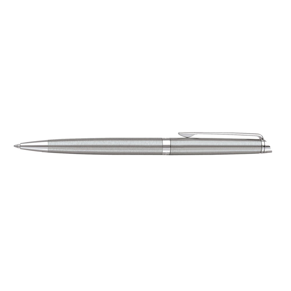 Waterman Hemisphere Ballpoint - Blue Ink - Stainless Steel - Silver Trim