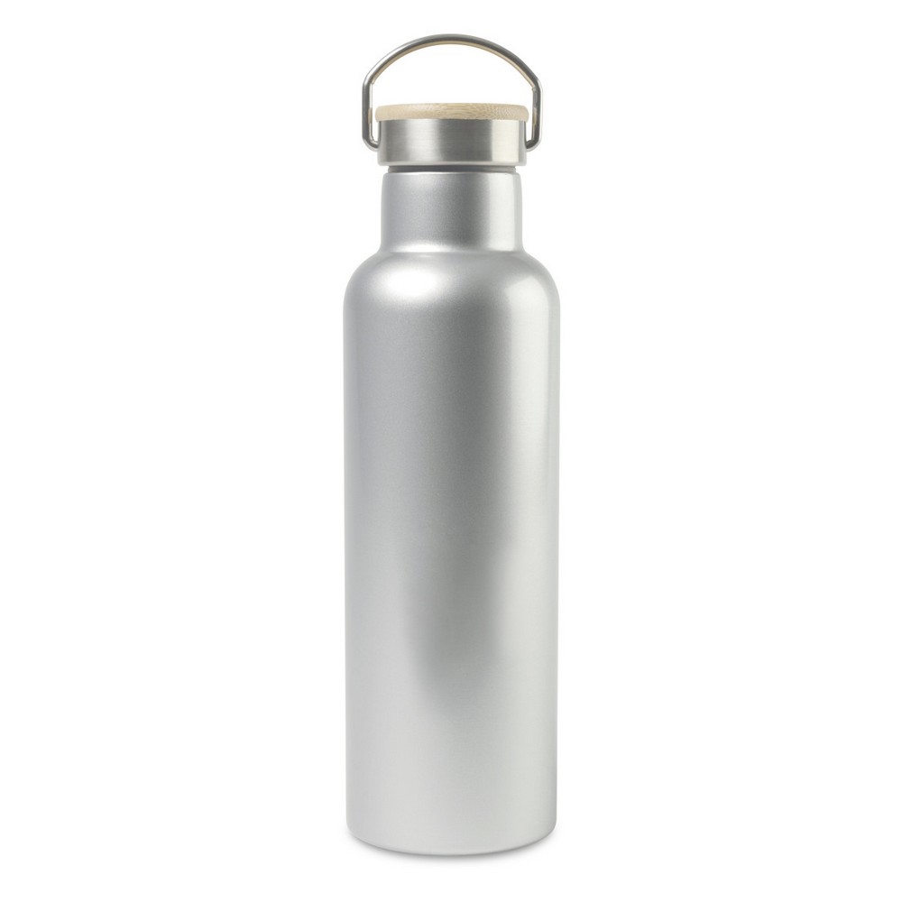 Aviana™ Metallics Double Wall Stainless Steel Wine Bottle - 25 Oz. - Metallic Silver
