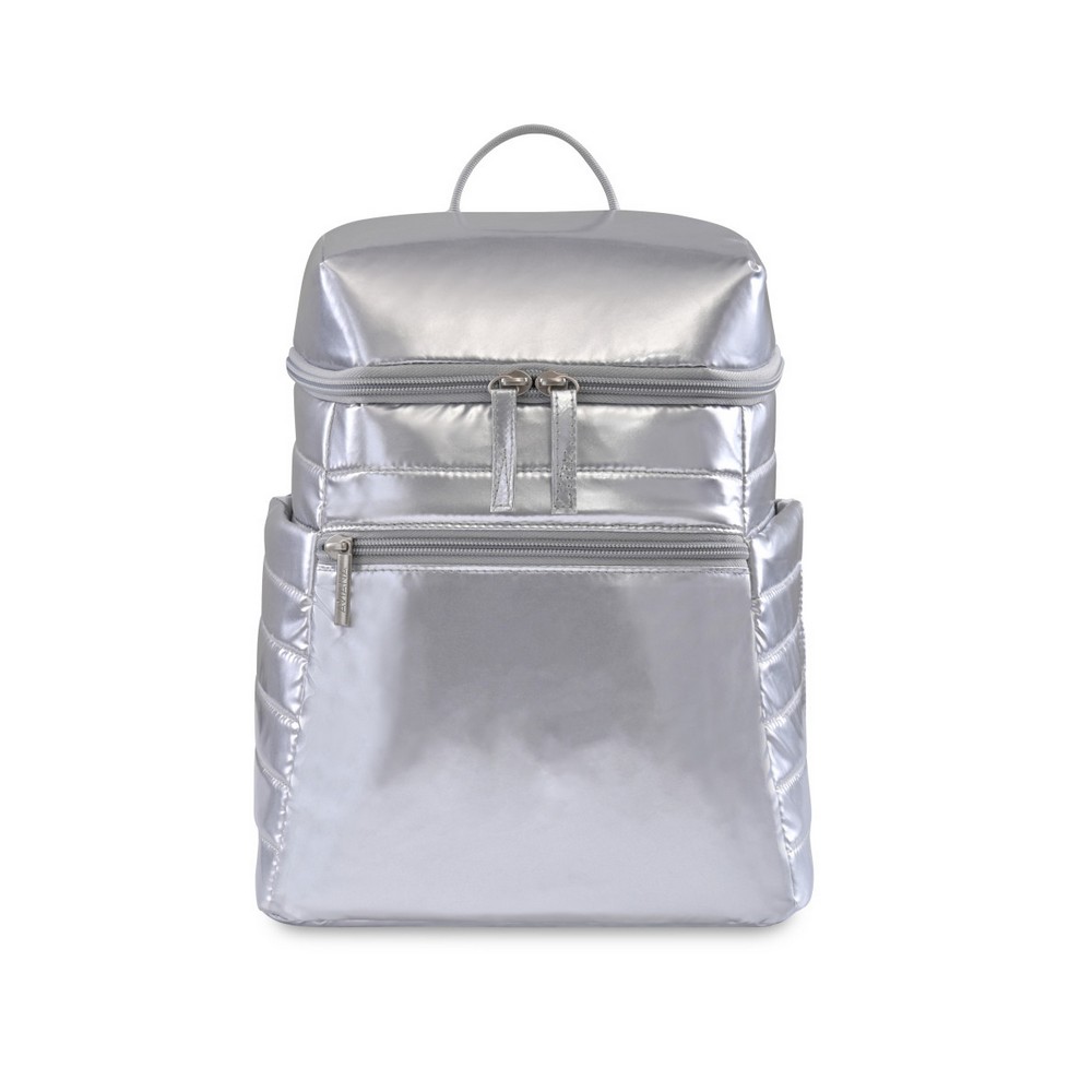 Aviana™ Metallics Mini Backpack Cooler - Metallic Silver