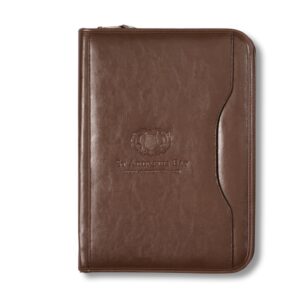 Deluxe Executive Vintage Leather Padfolio - Brown