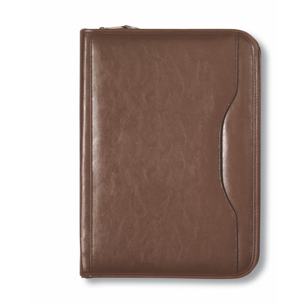 Deluxe Executive Vintage Leather Padfolio - Brown