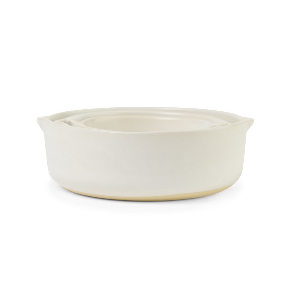 Be Home® Brampton Nested Stoneware Measuring Cups - White