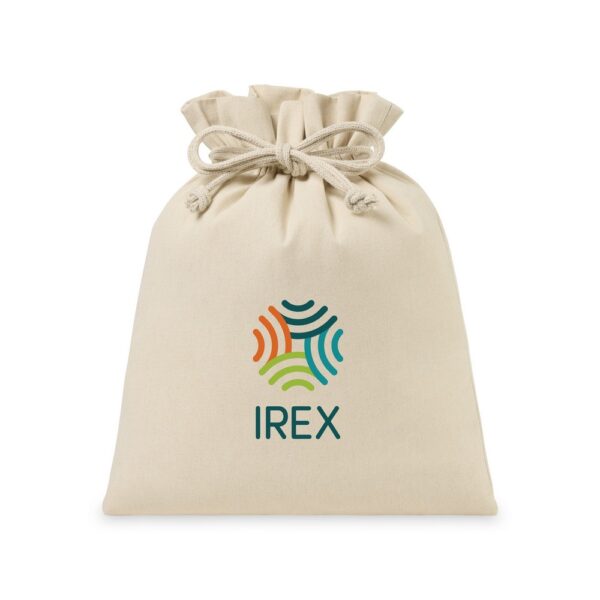 Eco-conscious Canvas Drawstring Gift Bag - Large - Natural