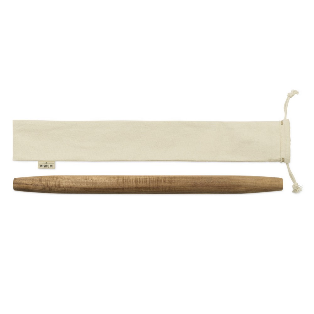 La Cuisine French Rolling Pin with Storage Bag - Wood