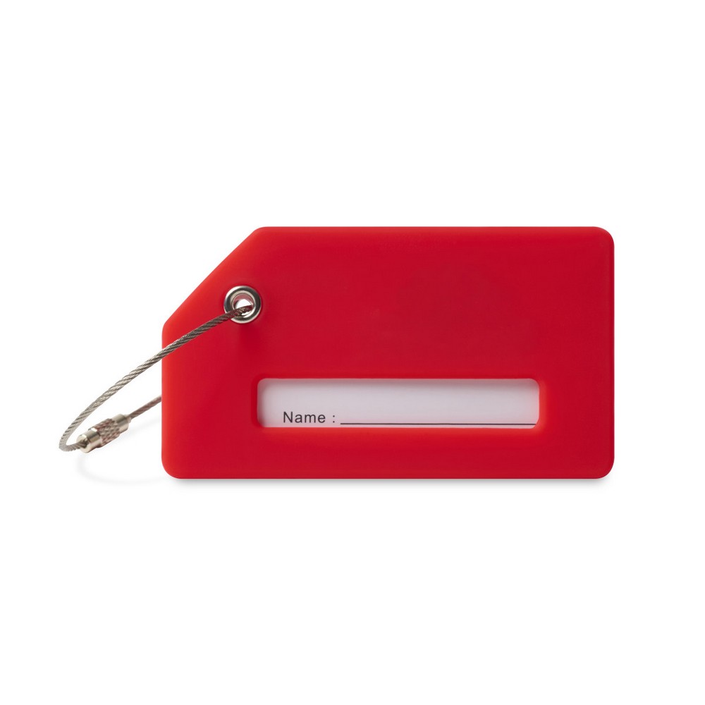 Silicone Luggage Tag - Red