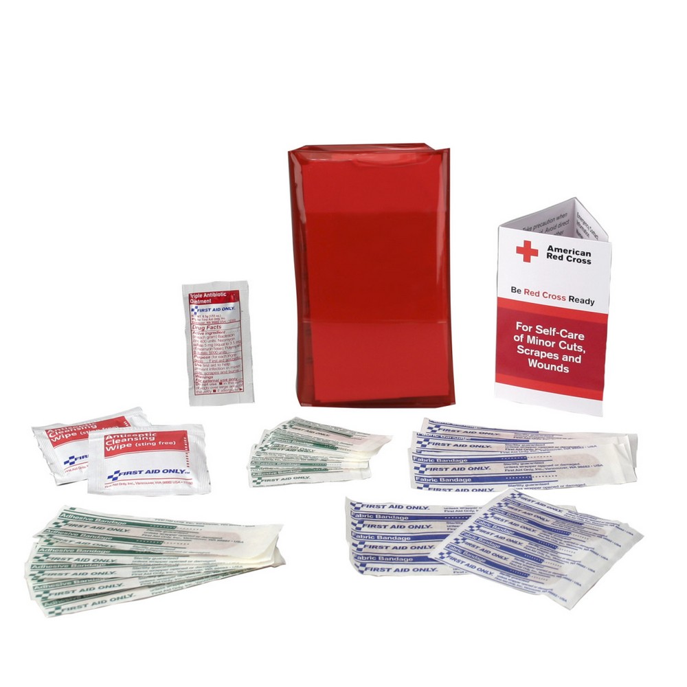 American Red Cross Pocket First Aid Kit - Red