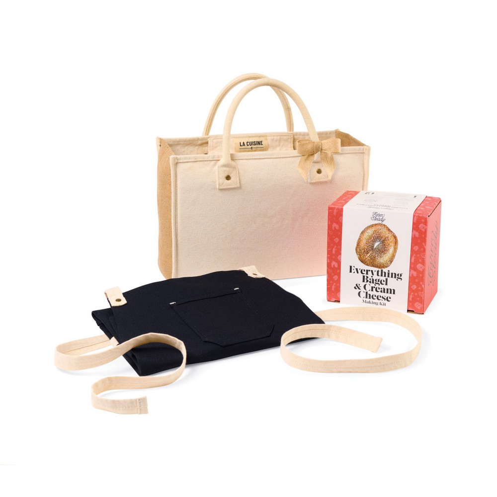 FarmSteady Everything Bagel & Cream Cheese DIY Gift Set - Black