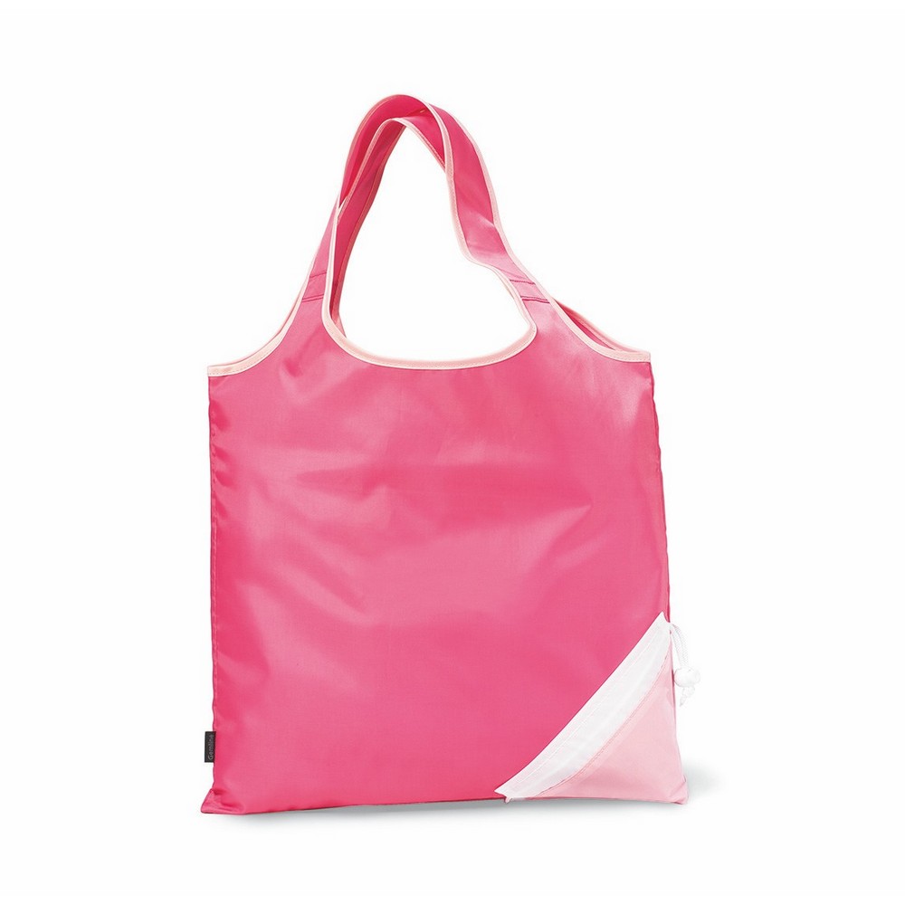 Latitudes Foldaway Shopper - Peony Pink-Deep Pink